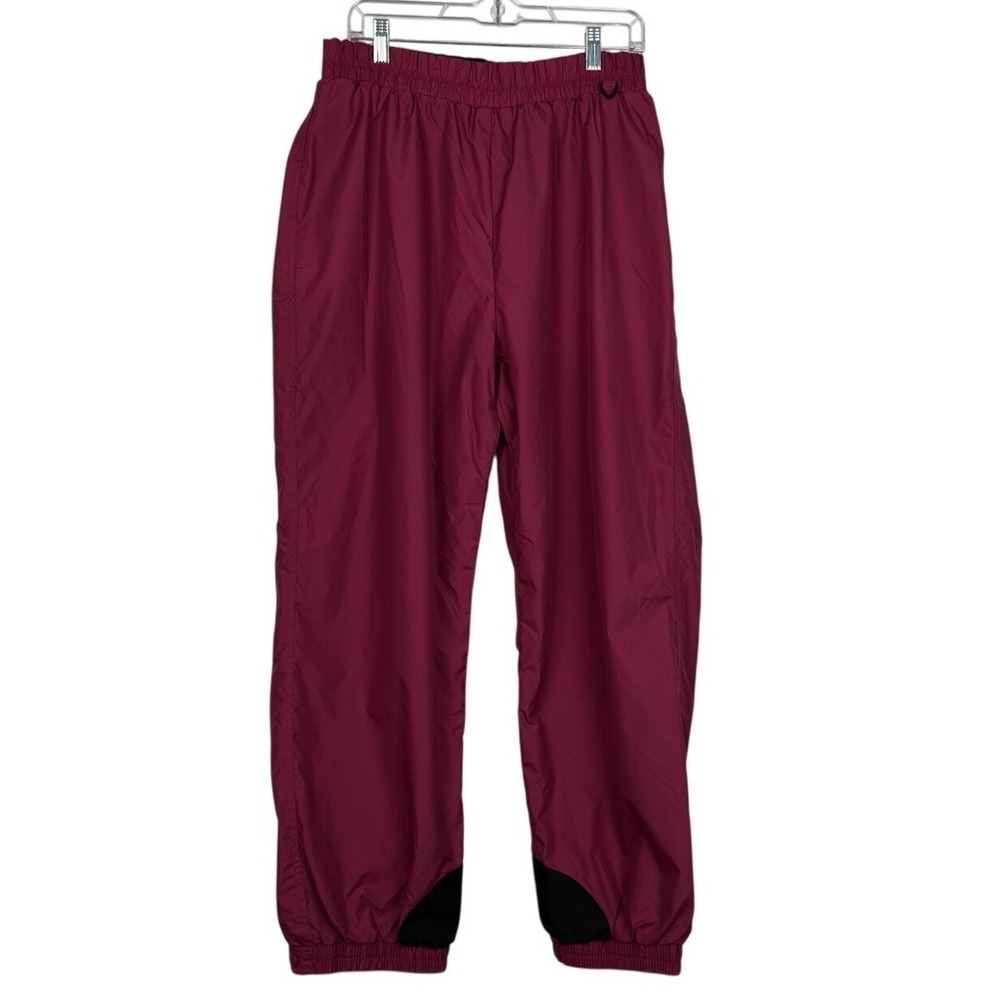 Columbia Ski Snow Pants Women XL Magenta Pink Vintage Nylon Reinforced Cuffs